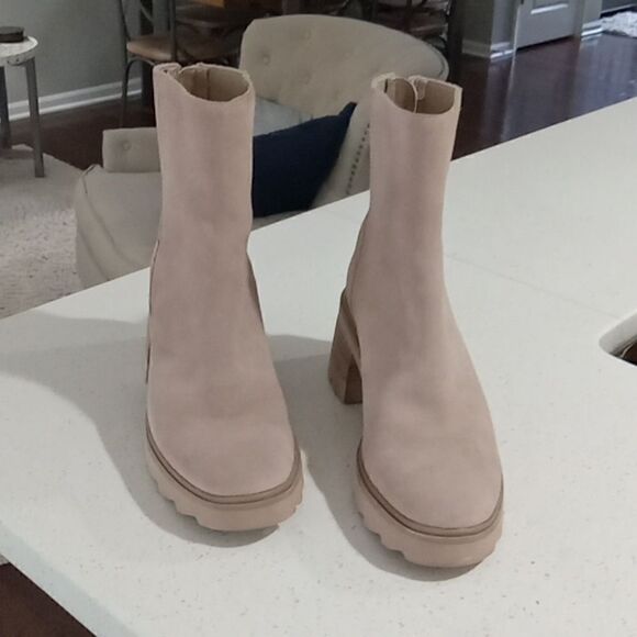 Dolce Vita Marty H2O waterproof bootie tan/taupe 2 3/4" Block heel size 7.5 NWT - Picture 8 of 10